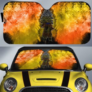 Goku SSJ Car Sunshade Custom Anime Car Accessories