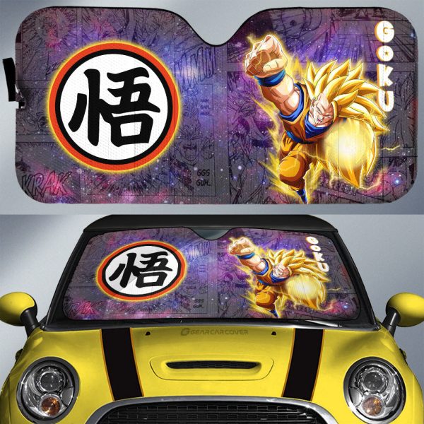 Goku SSJ Car Sunshade Custom Car Accessories Galaxy Style