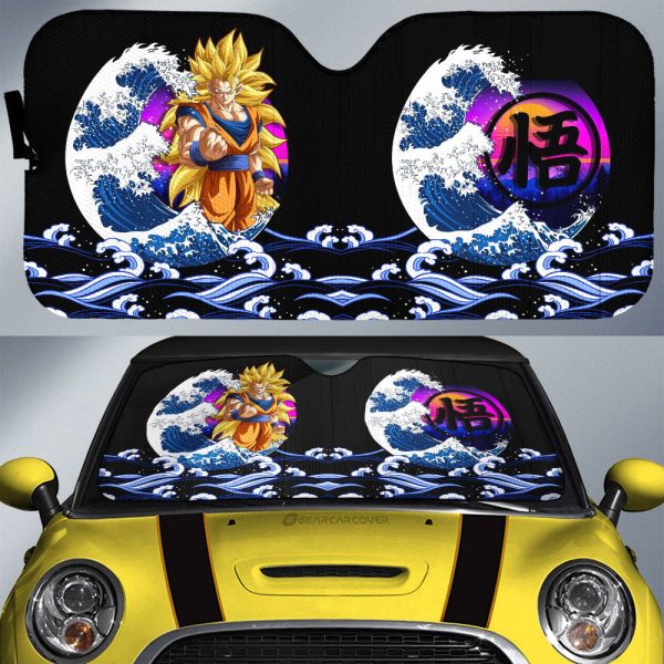 Goku SSJ Car Sunshade Custom Car Interior Accessories