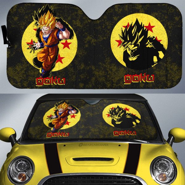 Goku SSJ Car Sunshade Custom Car Interior Accessories