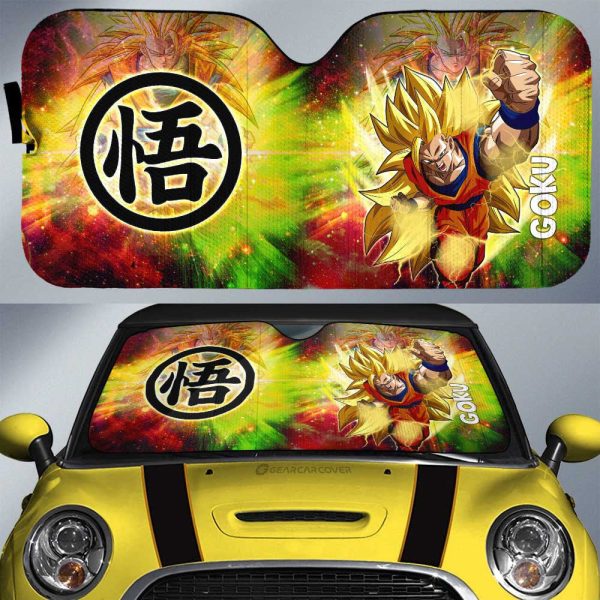 Goku SSJ Car Sunshade Custom Dragon Ball Anime Car Accessories