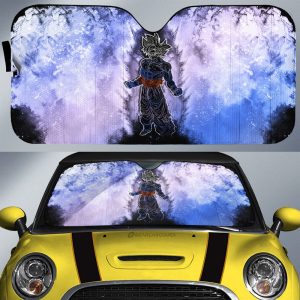 Goku Ultra Instinct Car Sunshade Custom Anime Car Accessories