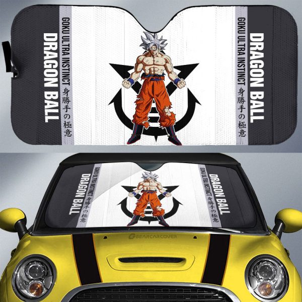 Goku Ultra Instinct Car Sunshade Custom Car Accessories For Fans