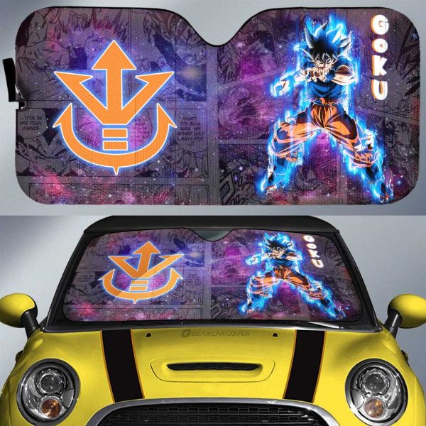 Goku Ultra Instinct Car Sunshade Custom Dragon Ball Anime Car Accessories Galaxy Style