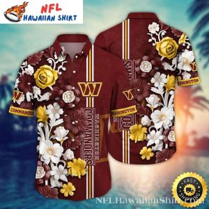 Golden Blossom Playbook – Commanders Premium Tropical Shirt