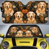 Golden Retriever Car Sunshade Custom Car Accessories