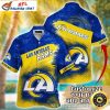 Golden Rush LA Rams Hawaiian Shirt – Abstract Horizon