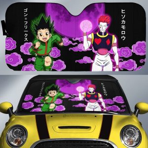 Gon Freecss And Hisoka Morow Car Sunshade Custom Hunter x Hunter Anime Car Accessories