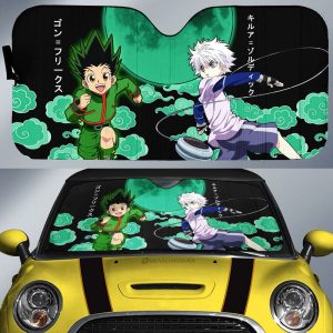 Gon Freecss And Killua Zoldyck Car Sunshade Custom Hunter x Hunter Anime Car Accessories