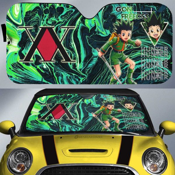 Gon Freecss Car Sunshade Custom Hunter x Hunter Anime Car Accessories