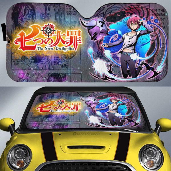 Gowther Car Sunshade Custom Galaxy Manga Style