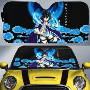 Gray Car Sunshade Custom Fairy Tail Anime Car Accessories