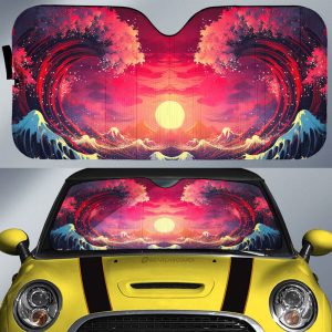 Great Wave Kanagawa Car Sunshade Custom Car Accessories