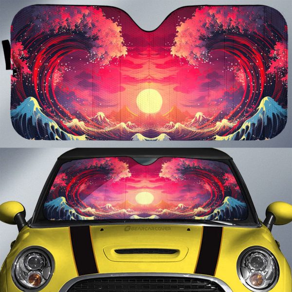 Great Wave Kanagawa Car Sunshade Custom Car Accessories