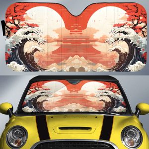 Great Wave Kanagawa Car Sunshade Custom Car Accessories