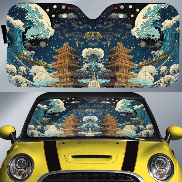 Great Wave Kanagawa Car Sunshade Custom Car Accessories