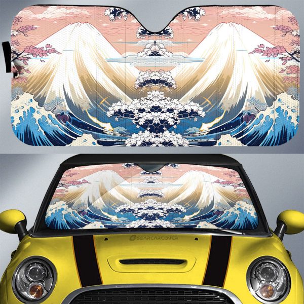 Great Wave Kanagawa Car Sunshade Custom Car Accessories