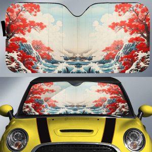 Great Wave Kanagawa Car Sunshade Custom Car Accessories