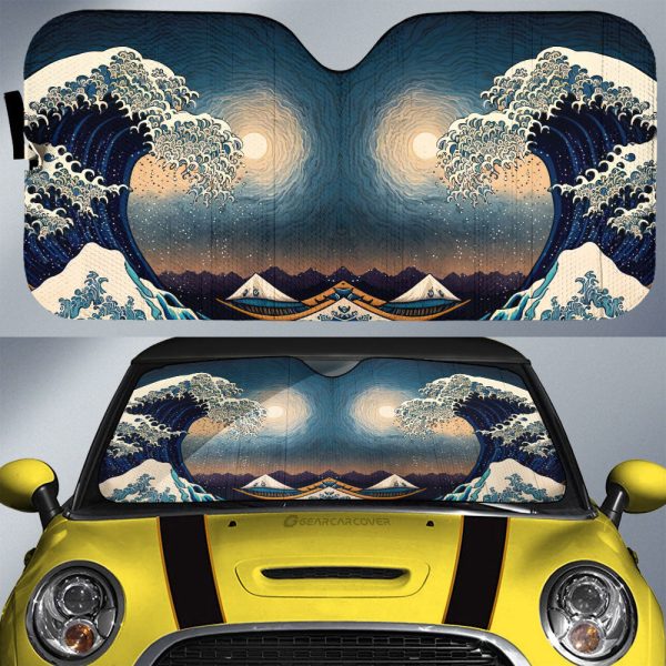 Great Wave Kanagawa Car Sunshade Custom Car Accessories