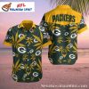 Green Bay Packers Aloha Spirit Floral Men’s Hawaiian Shirt