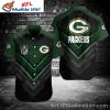 Green Bay Packers Gridiron Hexagon Green Hawaiian Performance Shirt