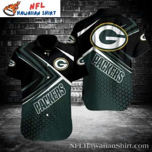 Green Bay Packers Midnight Green Fade Hawaiian Shirt