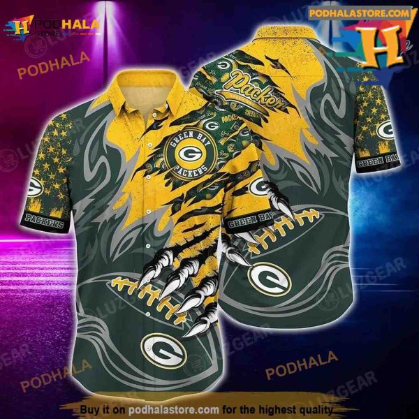 Green Bay Packers NFL Hawaiian Shirt Style Vintage Summer Beach Shirt Gift