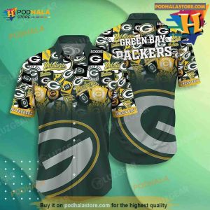 Green Bay Packers NFL Hawaiian Shirt Trends Summer Button Down Shirt For Sports Fans