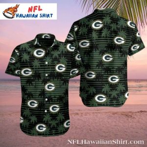 Green Bay Packers Palm Night Men’s Hawaiian Shirt