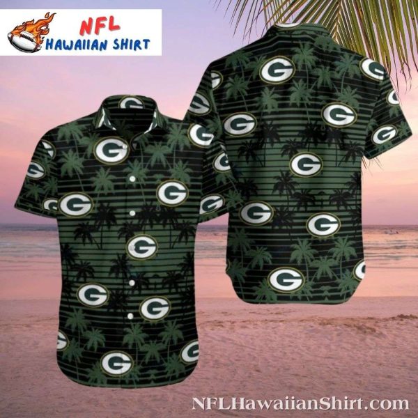 Green Bay Packers Palm Night Men’s Hawaiian Shirt