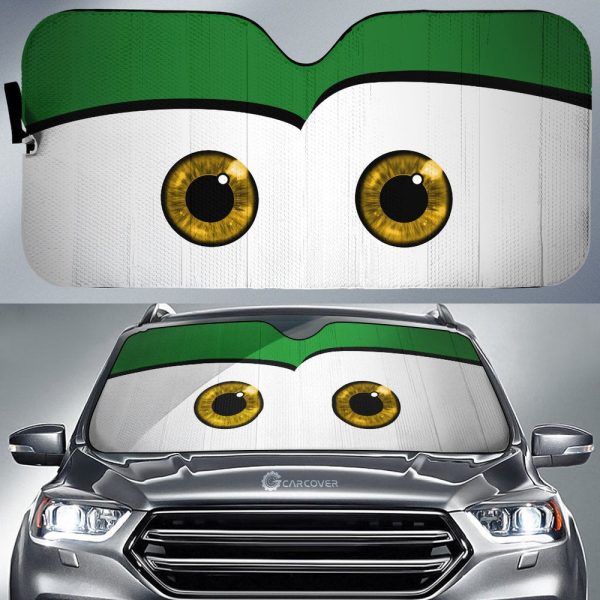 Green Car Eyes Sun Shade Windshield Cars Car Accessories