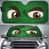 Green Challenging Car Eyes Sun Shade Custom Funny Car Accessories