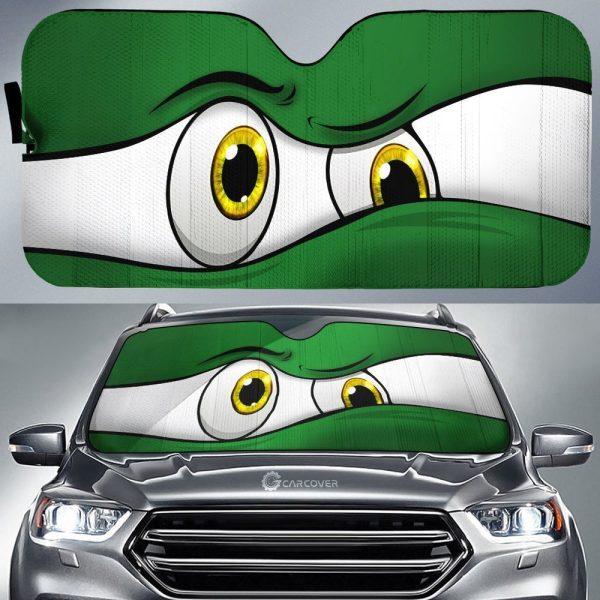 Green Curious Car Eyes Sun Shade Custom Car Accessories Funny Gifts