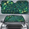 Green Dragonfly Car Sunshade Custom Green Car Accessories