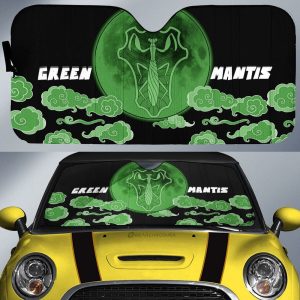 Green Mantis Car Sunshade Custom Black Clover Anime Car Accessories