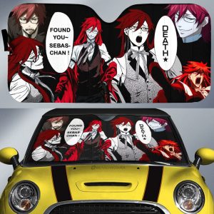 Grell Sutcliff Car Sunshade Custom Black Butler Car Accessories