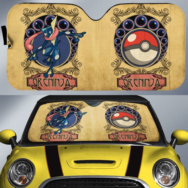 Greninja Car Sunshade Custom Car Interior Accessories