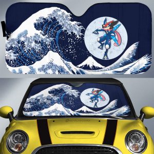 Greninja Car Sunshade Custom Pokemon Car Accessories