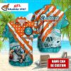 Gridiron Glory Customizable Miami Dolphins Hawaiian Shirt – Endzone Enthusiast Collection