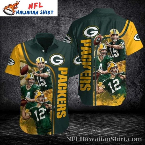 Gridiron Glory Packers Football Player Hawaiian Shirt