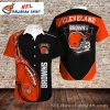 Gridiron Glow Cleveland Browns Hawaiian Shirt – Fiery Football Passion