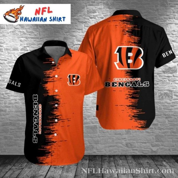 Gridiron Graffiti Cincinnati Bengals Hawaiian Shirt – Street Art Style Bengals Aloha Shirt