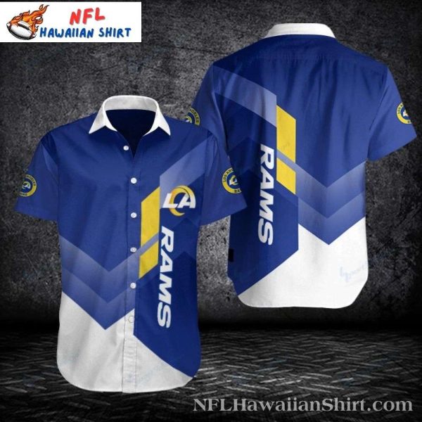 Gridiron Graphics LA Rams Hawaiian Shirt – Abstract Angles