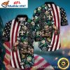 Gridiron Tropical Clash New Orleans Saints Hawaiian Shirt Mens