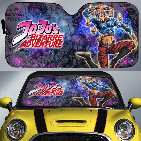 Guido Mista Car Sunshade Custom JJBA Anime Car Accessories Galaxy Style