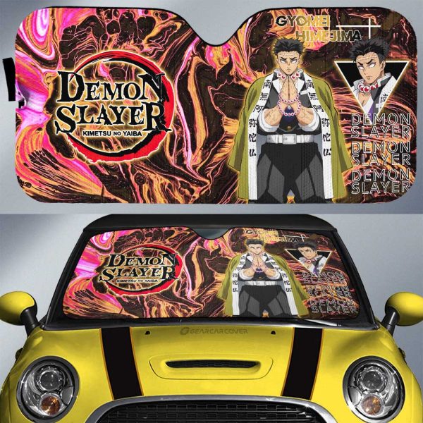 Gyomei Himejima Car Sunshade Custom Demon Slayer Anime Car Accessories