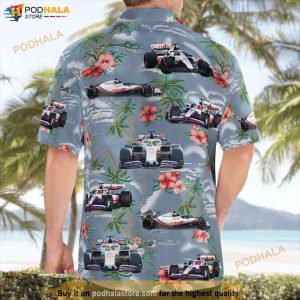 Haas Formula 1 Aloha Hawaiian Shirt