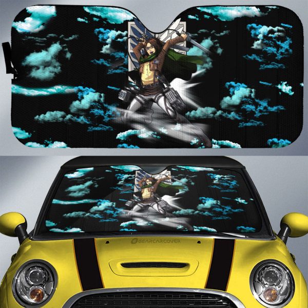 Hange Zoe Car Sunshade Custom Attack On Titan Anime Car Interior Accessories