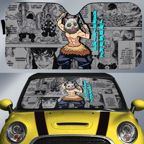 Hashibira Inosuke Car Sunshade Custom Demon Slayer Anime Mix Mangas