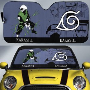 Hatake Kakashi Car Sunshade Custom Anime Car Accessories Manga Color Style